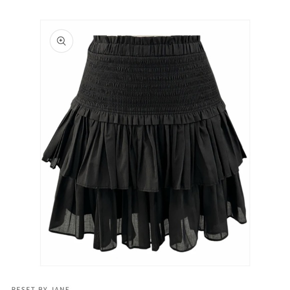 Reset by Jane Black Liana Tiered Ruffle Skirt Medium Sold Out Online! - Picture 4 of 10